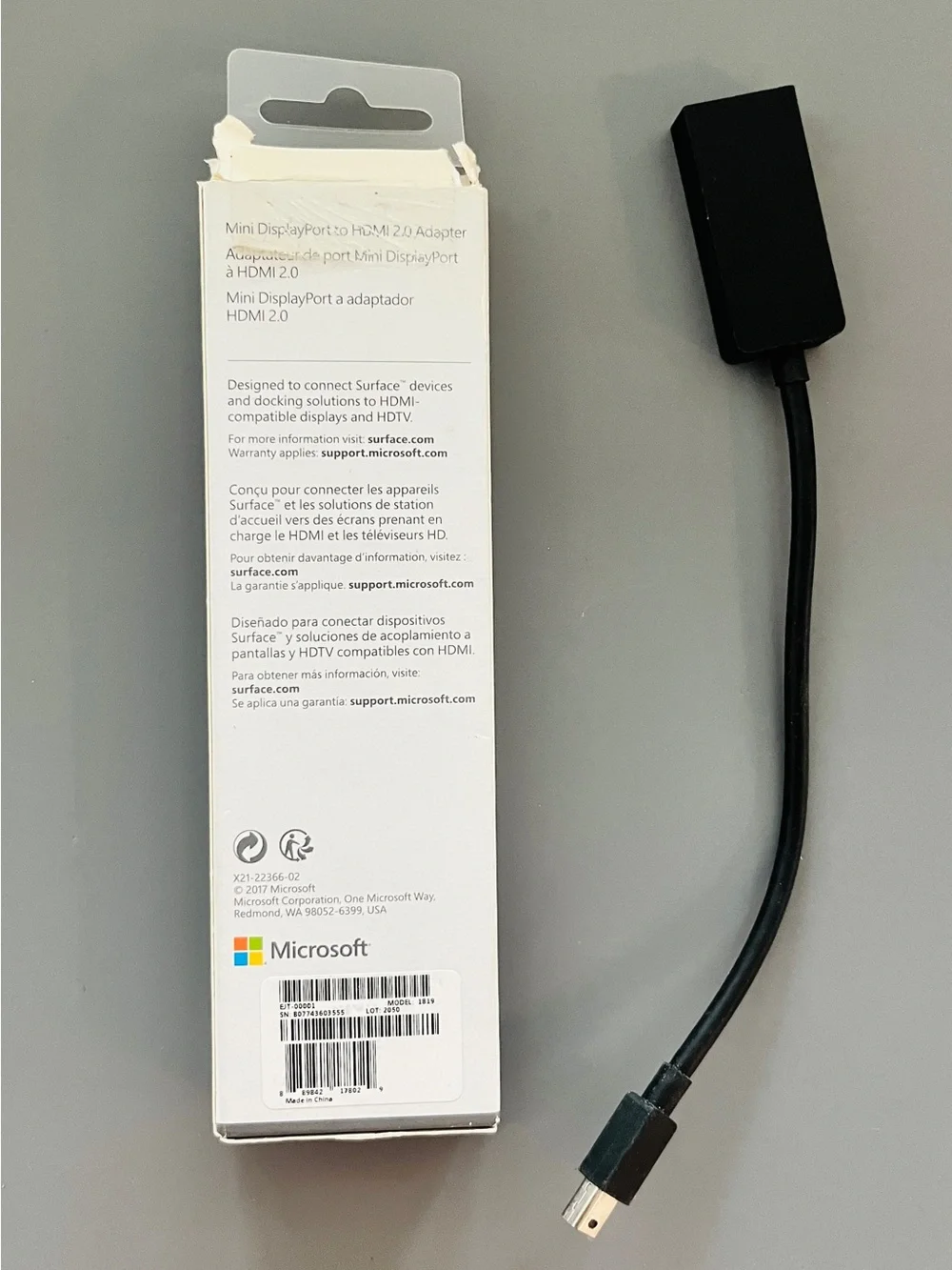 Microsoft Surface Mini DisplayPort to HDMI Adapter